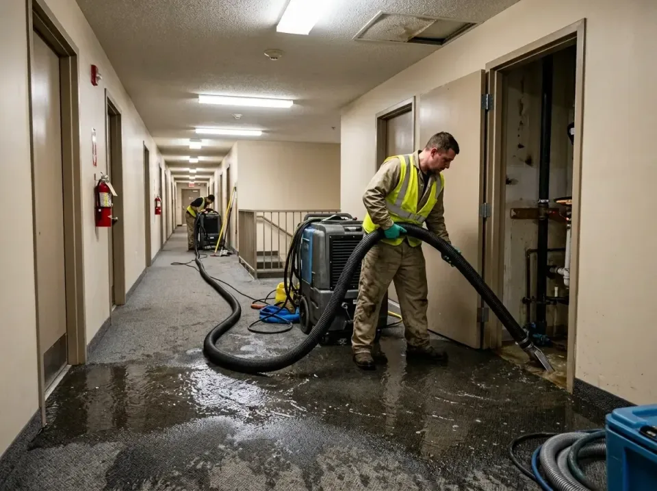 multi-unit-apartment-hallway-f-005 — frequently asked questions, Emergency Burst Pipe Water Extraction & Removal in Puyallup…